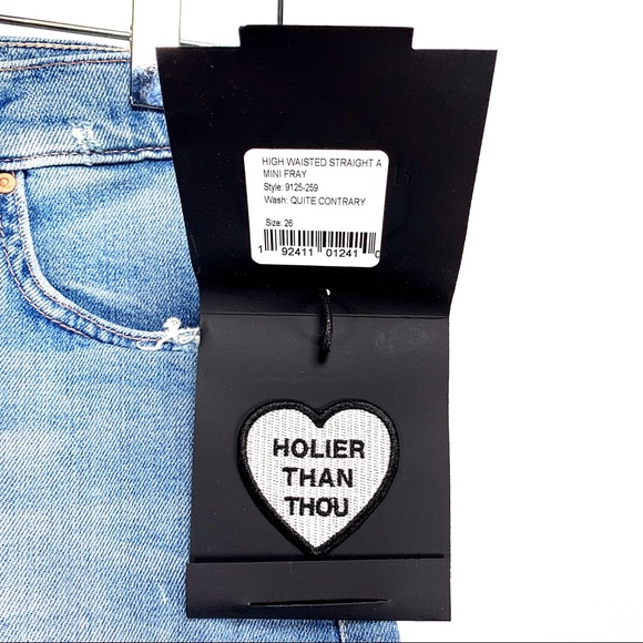 MOTHER High-Waist Frayed Embroidered Skirt - Picture 3 of 8